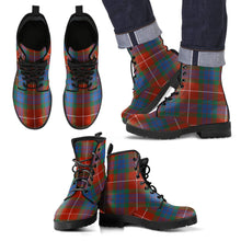 Load image into Gallery viewer, Fraser Ancient Tartan Leather Boots Footwear Shoes