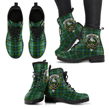 Load image into Gallery viewer, Cranston Modern Tartan Clan Badge Leather Boots