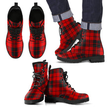 Load image into Gallery viewer, Ettrick District Tartan Leather Boots Footwear Shoes