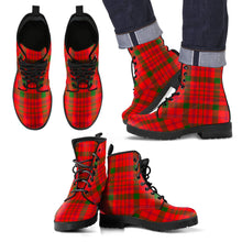 Load image into Gallery viewer, MacDonnell of Keppoch Modern Tartan Leather Boots Footwear Shoes