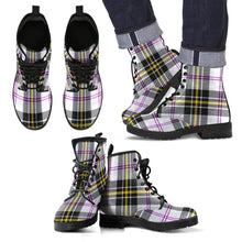Load image into Gallery viewer, MacPherson Dress Modern Tartan Leather Boots Footwear Shoes