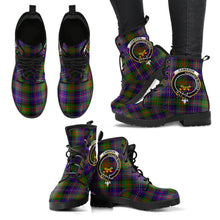 Load image into Gallery viewer, Cameron Tartan Clan Badge Leather Boots