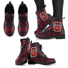 Load image into Gallery viewer, Crook Modern Tartan Clan Badge Leather Boots