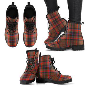 Cumming Hunting Weathered Tartan Leather Boots