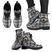 Load image into Gallery viewer, Glen Tartan Clan Badge Leather Boots