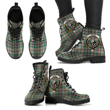 Load image into Gallery viewer, Craig Ancient Tartan Clan Badge Leather Boots