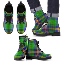Load image into Gallery viewer, New Mexico Tartan Leather Boots Footwear Shoes