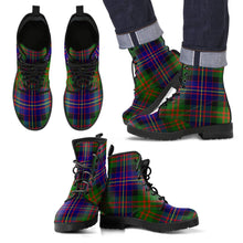 Load image into Gallery viewer, Cameron of Erracht Modern Tartan Leather Boots Footwear Shoes