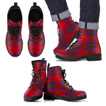 Load image into Gallery viewer, Leslie Modern Tartan Leather Boots Footwear Shoes