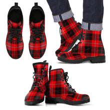 Load image into Gallery viewer, Cunningham Modern Tartan Leather Boots Footwear Shoes