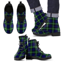 Load image into Gallery viewer, Lamont Modern Tartan Leather Boots Footwear Shoes
