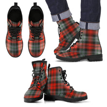 Load image into Gallery viewer, MacLachlan Weathered Tartan Leather Boots Footwear Shoes