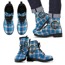 Load image into Gallery viewer, Roberton Tartan Leather Boots Footwear Shoes