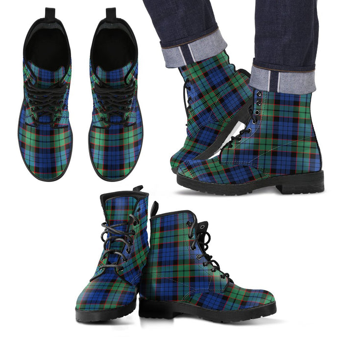 Fletcher Ancient Tartan Leather Boots Footwear Shoes