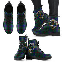 Load image into Gallery viewer, Davidson Modern Tartan Clan Badge Leather Boots