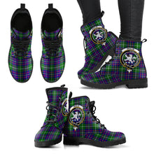 Load image into Gallery viewer, Inglis Modern Tartan Clan Badge Leather Boots