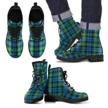 Load image into Gallery viewer, Lyon Clan Tartan Leather Boots Footwear Shoes