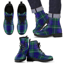 Load image into Gallery viewer, Hamilton Hunting Modern Tartan Leather Boots Footwear Shoes