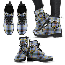 Load image into Gallery viewer, Bell of the Borders Tartan Clan Badge Leather Boots