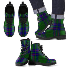 Load image into Gallery viewer, Lockhart Modern Tartan Leather Boots Footwear Shoes