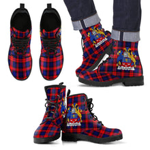 Load image into Gallery viewer, MCLAUGHLIN Tartan Leather Boots Footwear Shoes