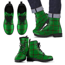 Load image into Gallery viewer, Don (Tribe-of-Mar) Tartan Leather Boots Footwear Shoes