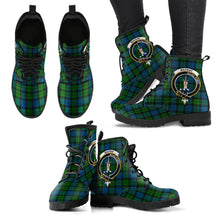 Load image into Gallery viewer, MacKay Modern Tartan Clan Badge Leather Boots