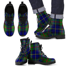Load image into Gallery viewer, MacLeod of Harris Modern Tartan Leather Boots Footwear Shoes