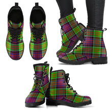 Load image into Gallery viewer, MacDonald of Clanranald Tartan Leather Boots