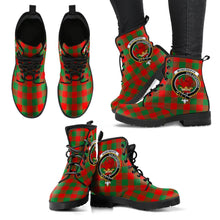 Load image into Gallery viewer, Moncrieffe Tartan Clan Badge Leather Boots