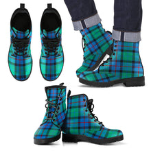 Load image into Gallery viewer, Flower Of Scotland Tartan Leather Boots Footwear Shoes