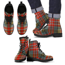 Load image into Gallery viewer, MacPherson Weathered Tartan Leather Boots Footwear Shoes