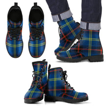 Load image into Gallery viewer, Grewar Tartan Leather Boots Footwear Shoes