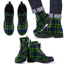 Load image into Gallery viewer, Campbell of Breadalbane Modern Tartan Leather Boots Footwear Shoes