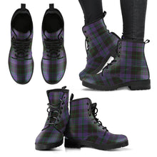 Load image into Gallery viewer, Clergy Green Tartan Leather Boots