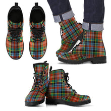 Load image into Gallery viewer, Caledonia Ancient Tartan Leather Boots Footwear Shoes