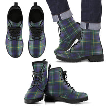 Load image into Gallery viewer, Campbell Argyll Modern Tartan Leather Boots Footwear Shoes