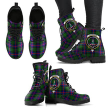 Load image into Gallery viewer, Morrison Modern Tartan Clan Badge Leather Boots