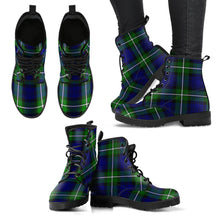 Load image into Gallery viewer, Forbes Modern Tartan Leather Boots