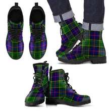 Load image into Gallery viewer, Forsyth Modern Tartan Leather Boots Footwear Shoes