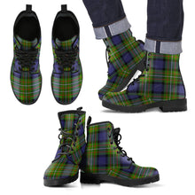 Load image into Gallery viewer, Fergusson Modern Tartan Leather Boots Footwear Shoes