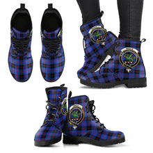 Load image into Gallery viewer, Maule Tartan Clan Badge Leather Boots