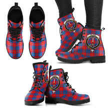 Load image into Gallery viewer, Blane Tartan Clan Badge Leather Boots