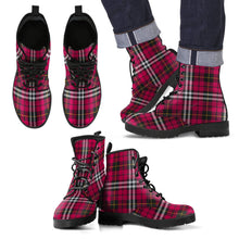 Load image into Gallery viewer, Little Tartan Leather Boots Footwear Shoes