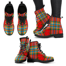 Load image into Gallery viewer, Chattan Tartan Leather Boots
