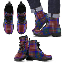 Load image into Gallery viewer, Chisholm Hunting Modern Tartan Leather Boots Footwear Shoes