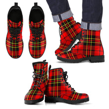 Load image into Gallery viewer, Brodie Modern Tartan Leather Boots Footwear Shoes