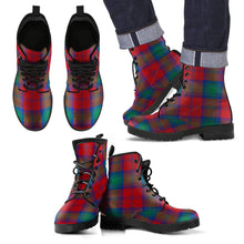 Load image into Gallery viewer, Lindsay Modern Tartan Leather Boots Footwear Shoes