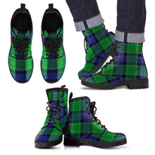 Load image into Gallery viewer, Graham of Menteith Modern Tartan Leather Boots Footwear Shoes