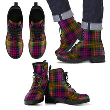 Load image into Gallery viewer, Carnegie Modern Tartan Leather Boots Footwear Shoes